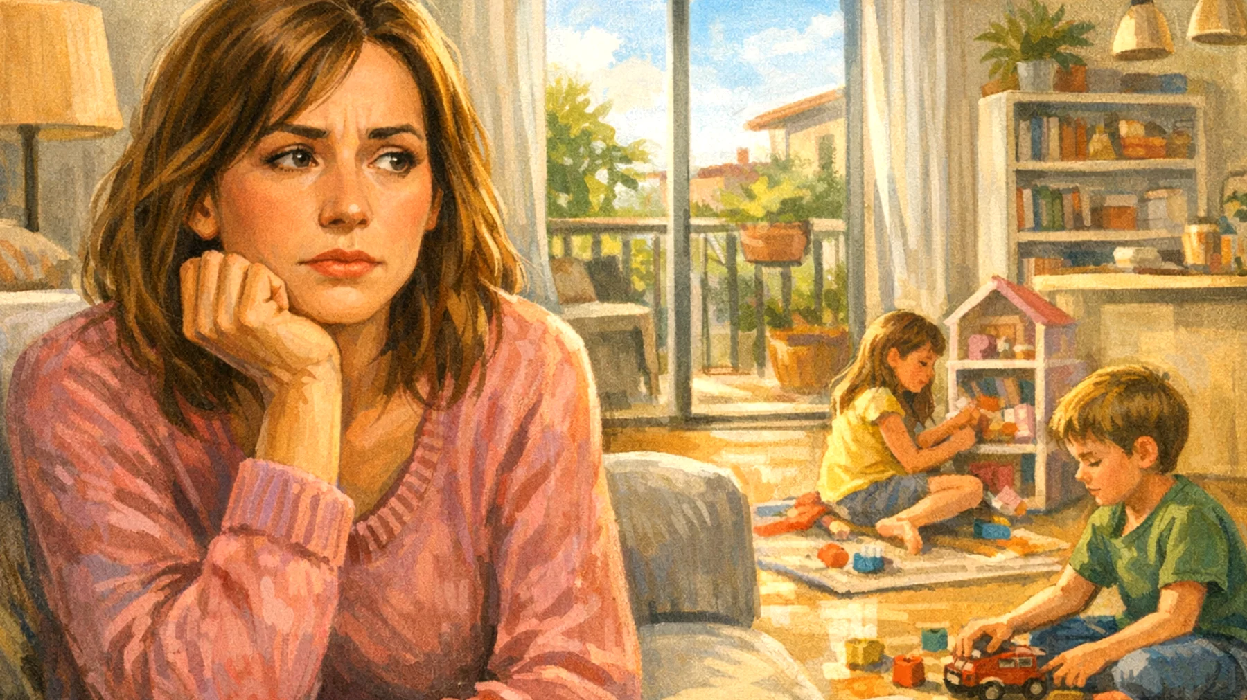 Mamma preoccupata perché i suoi bambini mostrano un'eccessiva autonomia emotiva e sembrano non aver bisogno del suo affetto e della sua presenza, creando in lei un senso di inutilità e distanza affettiva"