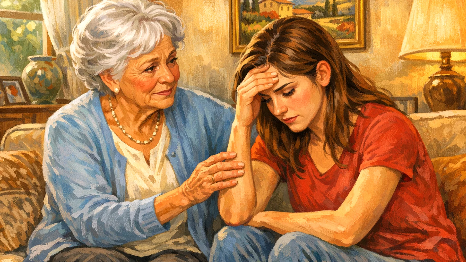 Una nonna si trova in difficoltà nel gestire le crisi emotive dei suoi nipoti giovani adulti, che manifestano ansia, frustrazione o momenti di sconforto legati alle sfide della vita (lavoro, relazioni, futuro). Non sa come offrire supporto senza sembrare invadente o fuori dal tempo, e teme che le sue parole possano essere percepite come banali o poco comprensive della realtà attuale."